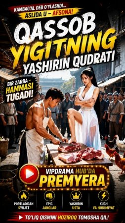 Qassob yigitning yashirin qudrati 1-2-3-5-10-20-30-50-60-70-80-qism drama koreya seriali uzbek tilida Barcha qismlar 2026 HD skachat