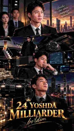 24 yoshda milliarder bo'ldim drama 1-2-3-5-10-25-30-45-50-60-70-85-90 Qism Koreya seriali uzbek tilida Barcha qismlar 2026 HD skachat